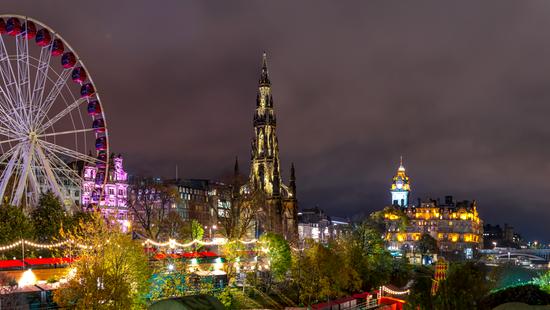 Lacná dovolenka Spojené kráľovstvo – Vianočný Edinburgh – Advent v Škótsku